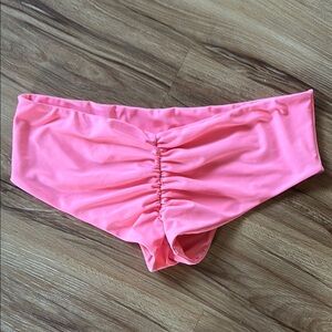 Fused Hawaii Kona Bikini Bottoms, Coral, Size Large